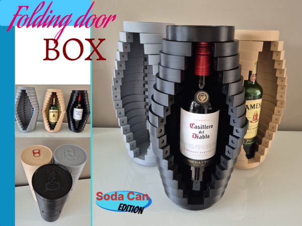 Soda Can Folding Door Wine Box
